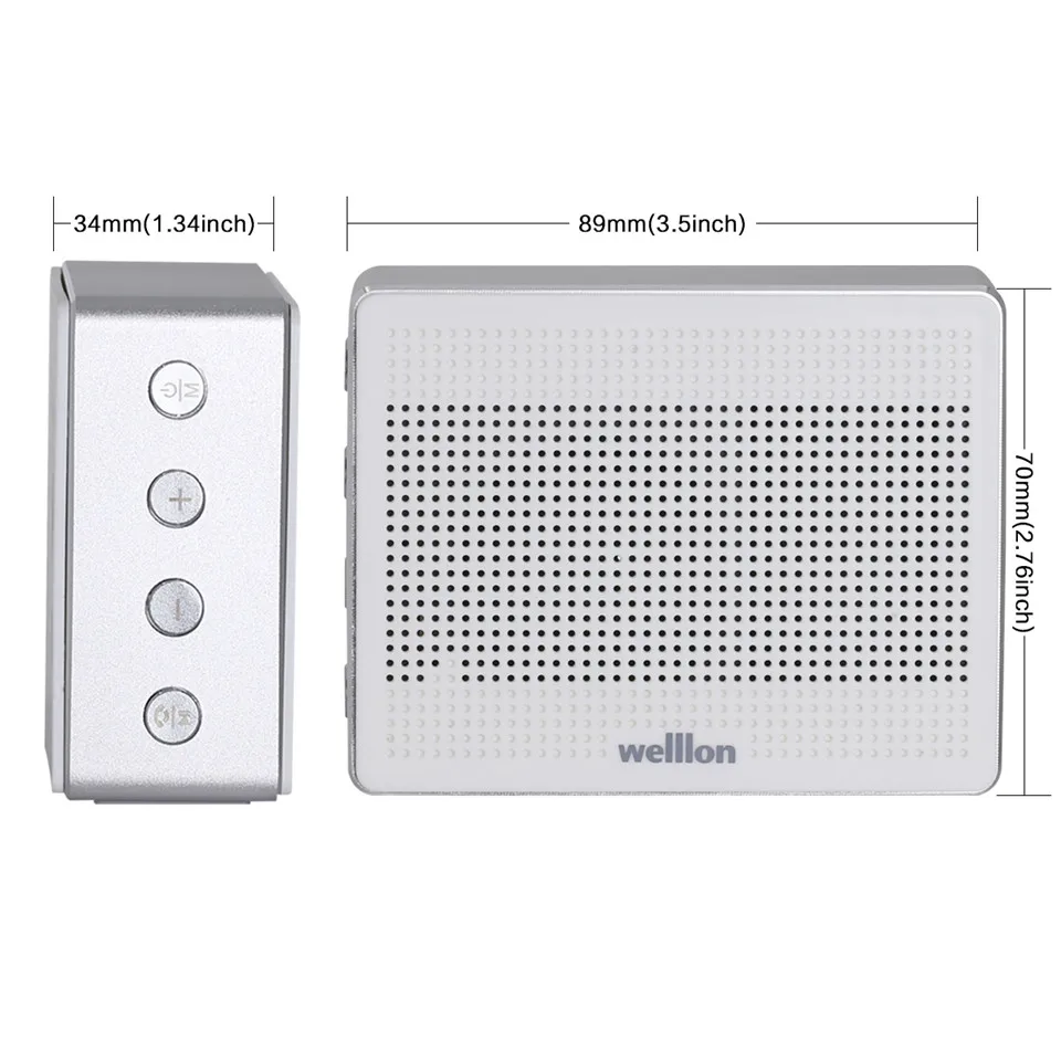 Welllon C3 открытый Портативный Велосипед Bluetooth Динамик Алюминий сплав IPX3