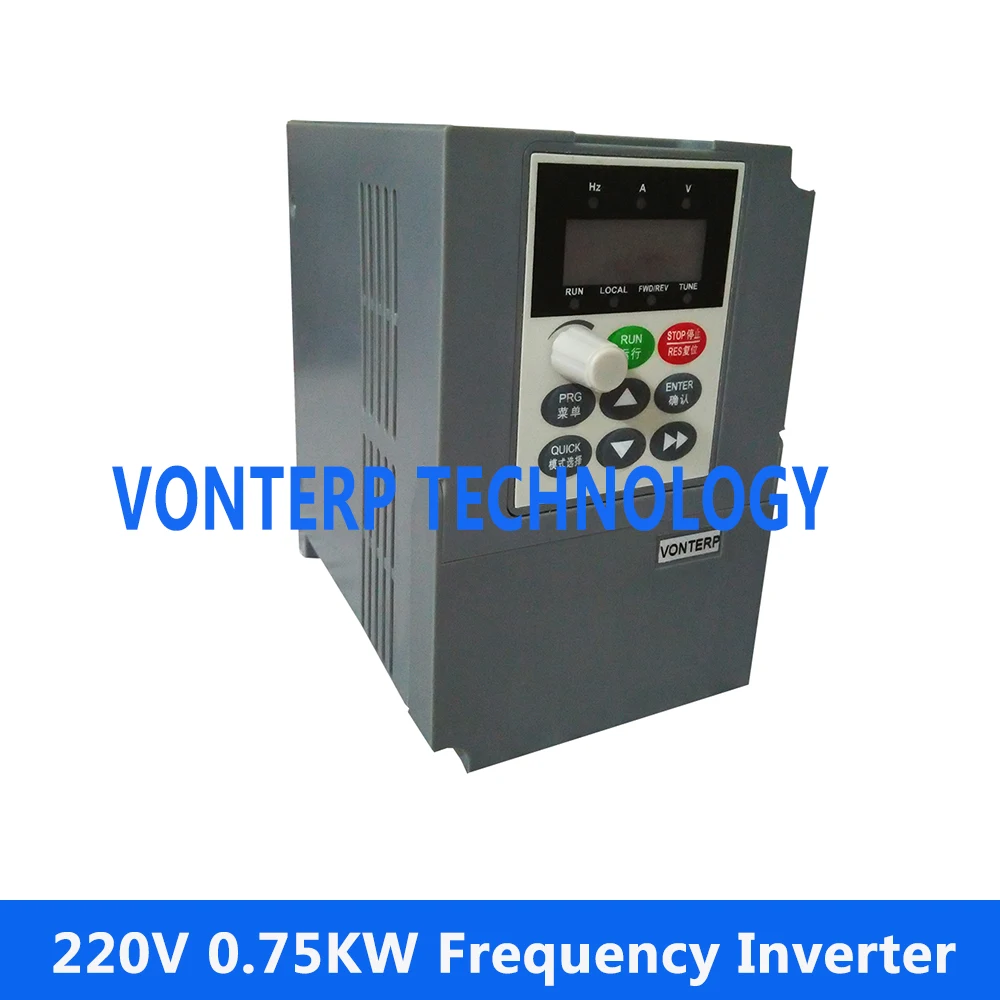 Регулятор скорости двигателя переменного тока/привод тока/VFD/VSD VTP8 0R7 G1 220В 1 фазный