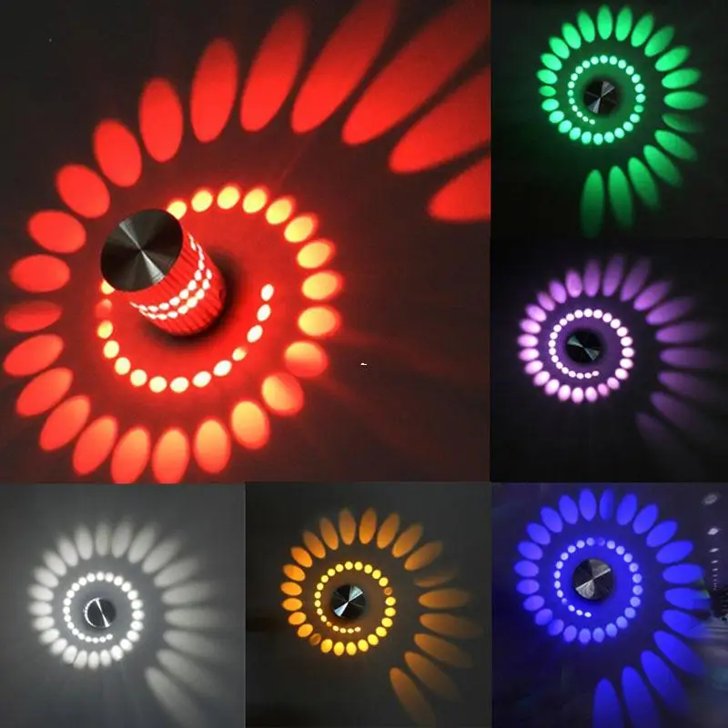 Алюминиевый цветной настенный светильник 3 Вт светодиодный для телевизора|wall lamp