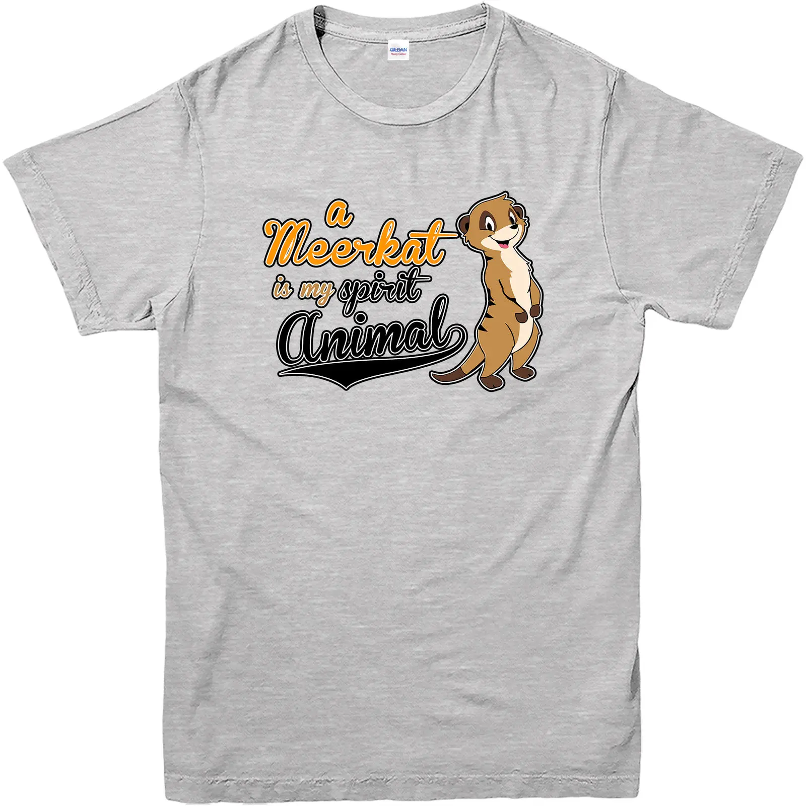 Футболка meerkat is my spirit animal забавные имитирующие спиртные животные тематическая