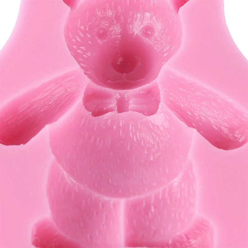 Новый 3 шт. силиконовый 3D Мишка помадка форма для торта Мыло печенье Форма