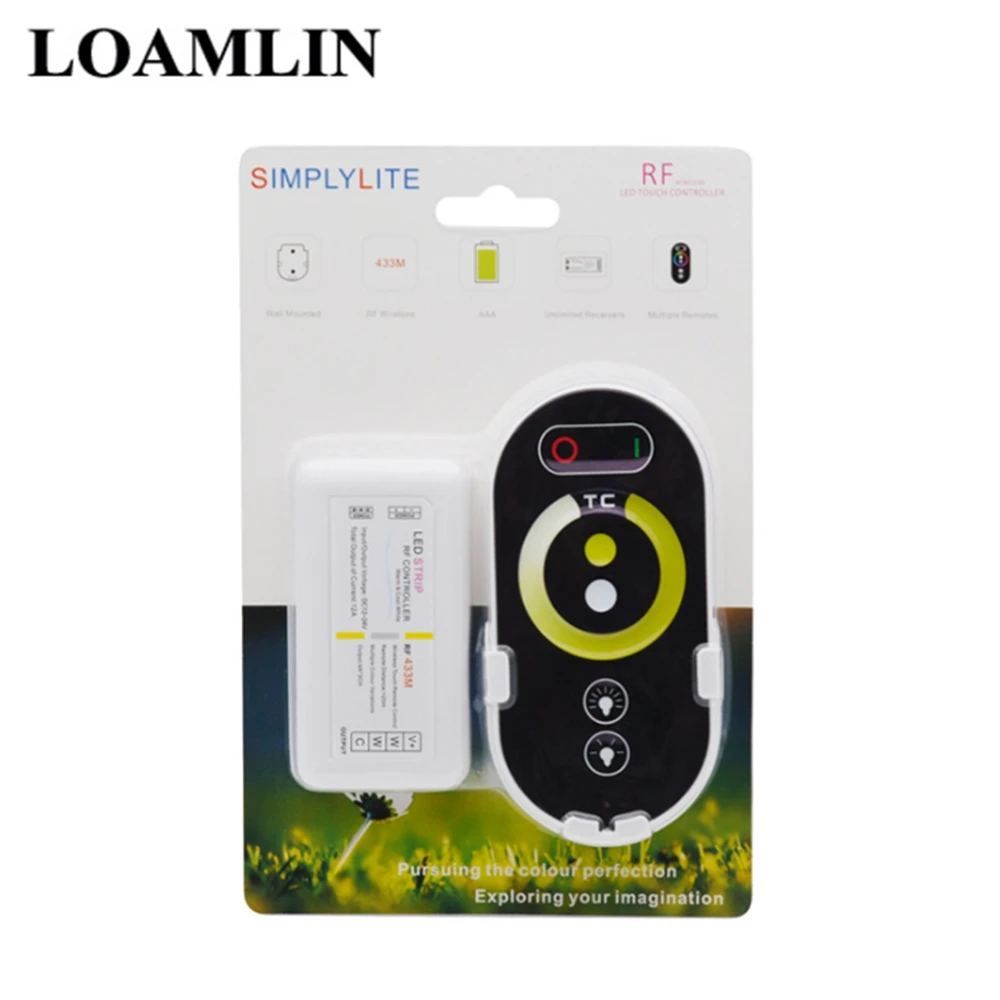 RGB LED RF контроллер Светодиодная лента диммер Цветовая температура DC12 24V 12A RF6 ключ