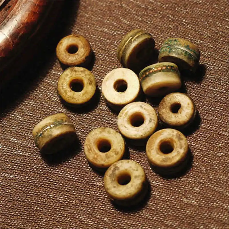 10 шт. Тибет уникальный старый Як кости свободные Бусины инкрустация