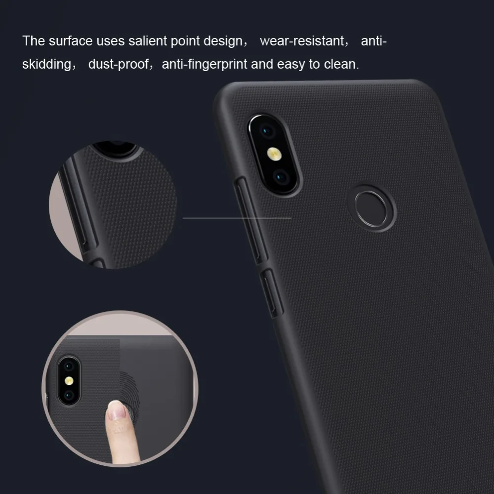 Чехол NILLKIN для xiaomi Redmi Note 5 pro матовая жесткая задняя крышка из ПК Подарочный