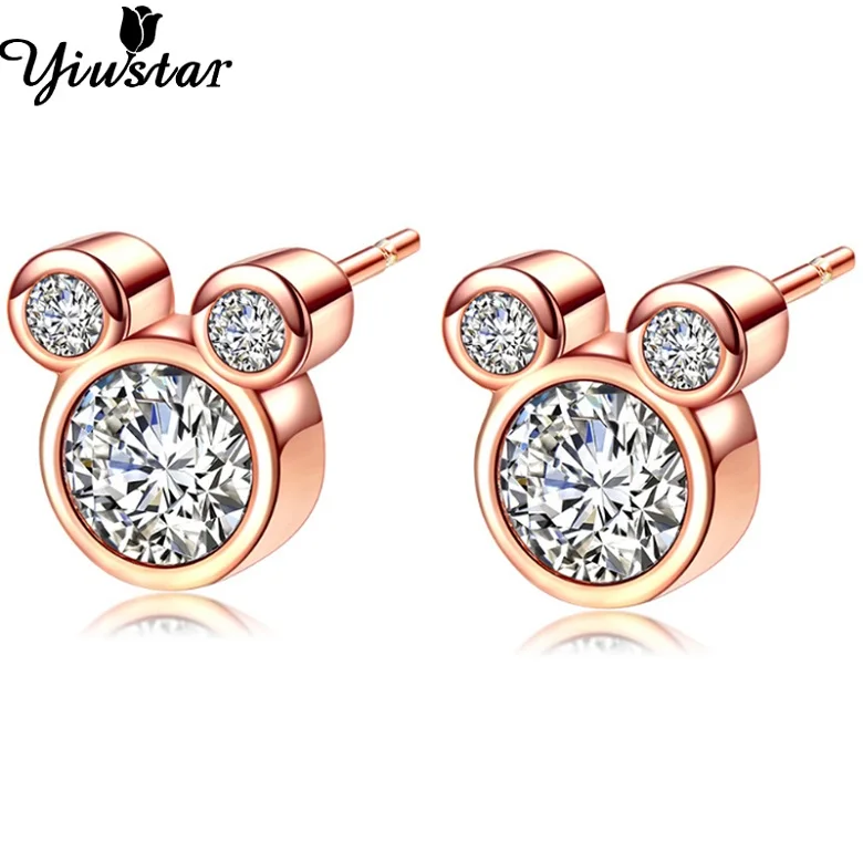 925 Earrings Новая yiustar Мода бабочка серьги женские элегантные бабочки серьги для девочек милые серьги из нержавеющей стали аксессуары - Окраска металла: 925 Earrings