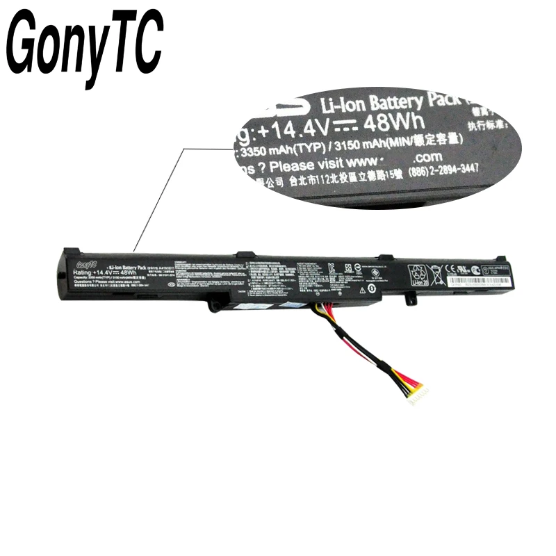 GONYTC 14 4 V 48WH A41N1611 Оригинальный аккумулятор для ноутбука ASUS ROG GL553 GL553VD GL553VE GL553VW серии