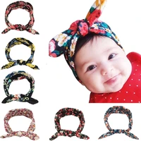 yunfly 3pcs new knotted bow headband baby girl flower headband infant headband baby turban cotton jersey blend knit headband