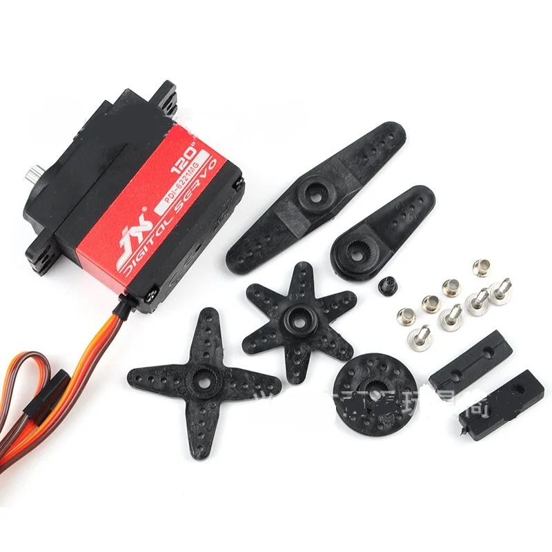 

2019 Nwe 4PCS JX PDI-6221MG 20KG Large Torque Digital Coreless Servo for RC Car Crawler RC Boat Helicopter RC Model Part