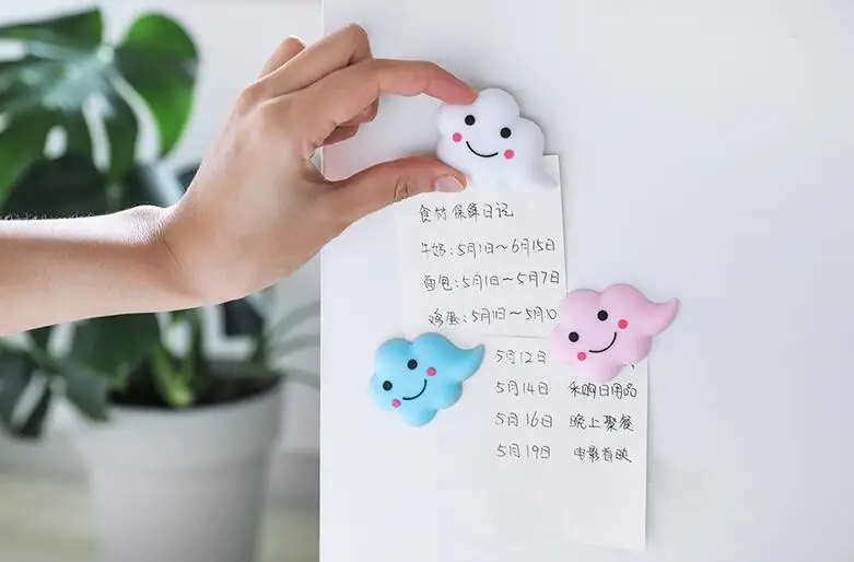 Многофункциональные 3D облака мультфильм магниты на холодильник дверной