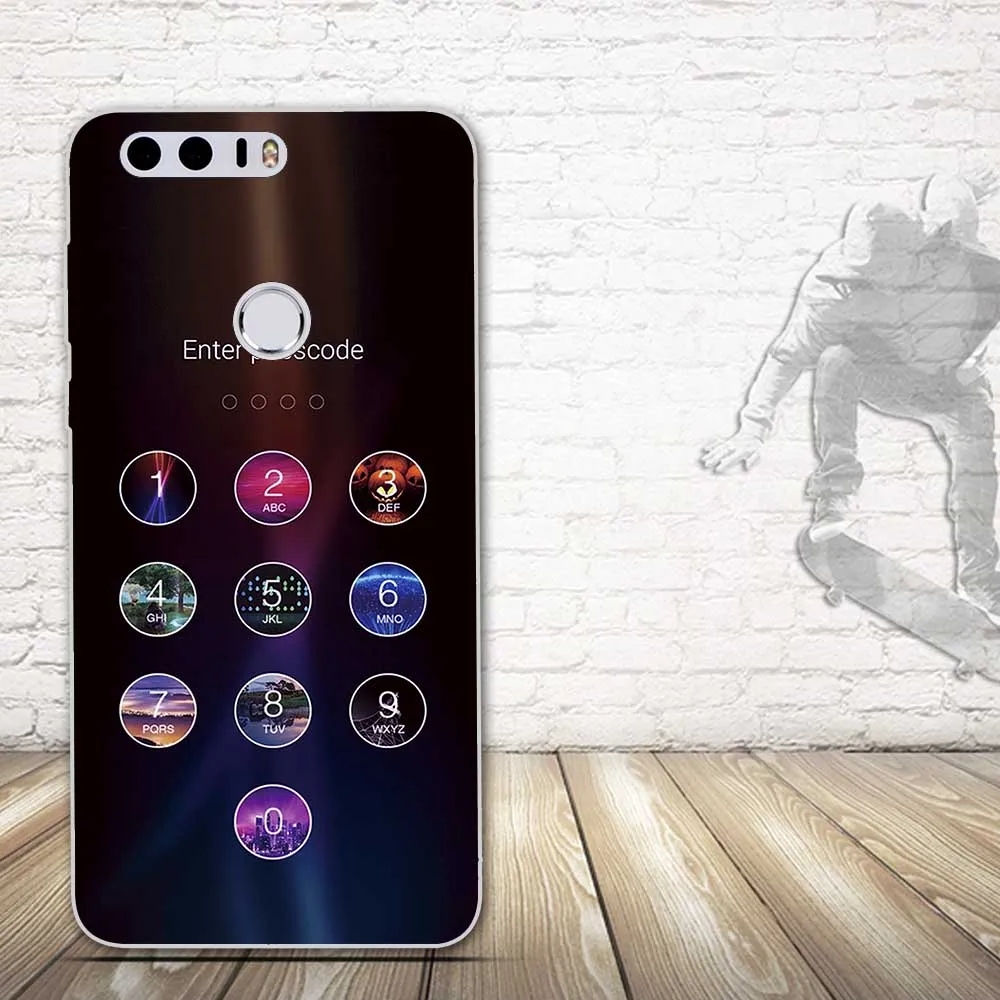 Мягкий чехол из ТПУ для huawei Honor 8, FRD-L19, L14, чехол, силиконовая задняя крышка для телефона, чехол для huawei Honor 8, чехол с принтом, раскрашенные ракушки, Fundas - Цвет: 8