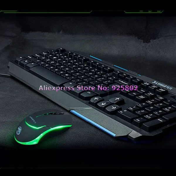 X-LSWAB X-S818 Waterproof USB Wired Gaming keyboard LED Mouse Set | Компьютеры и офис