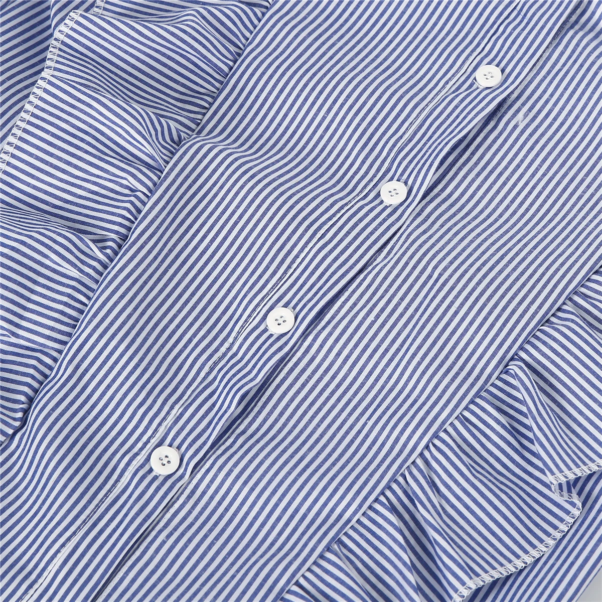 Женская блузка с рюшами и длинным рукавом Новая мода лето 2018 S M L XL|women shirts blouses|blouse