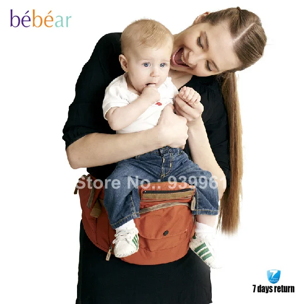 bebear Baby Hipseat in i-angel Breathable and Comfortable Carrier 4 1 Multi-Functional 3-36 months |