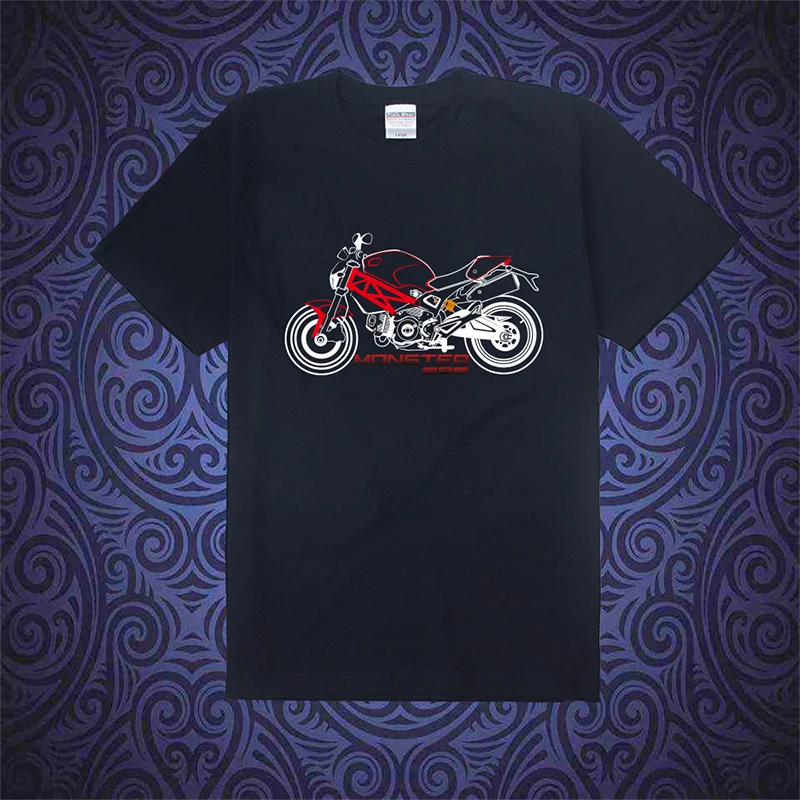 KODASKIN Motorcycle tshirt Tee Shirts Men Tops &amp Tees T-shirt for Ducati Motorbike Monster 696 |
