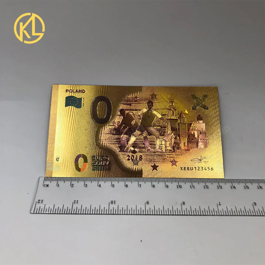 100 шт/партия Польша хороший подарок валюта Zloty золото банкнота 50 ПЛН для партриотизма ремесла Коллекция золото collection - Цвет: 0Euro-C