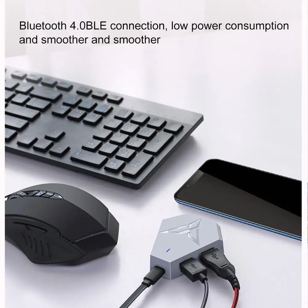Портативная Bluetooth 4 0 BLE игровая клавиатура и мышь Xiaomi FeiZhi Q1 конвертер с