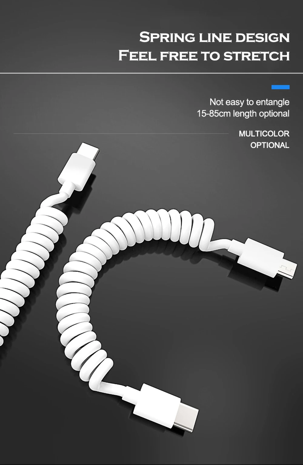 Портативное мини зарядное устройство pd/qc 3,0 быстрое зарядное устройство для iphone type c micro usb регулируемый пружинный кабель для huawei samsung