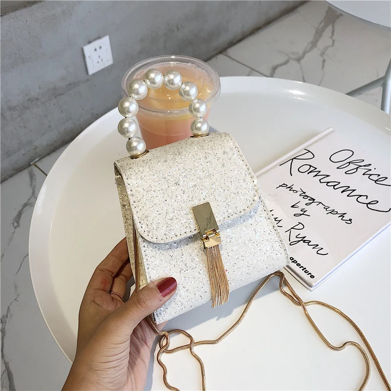 Ручная работа жемчужная дамская сумка роскошные сумки маленькая коробка