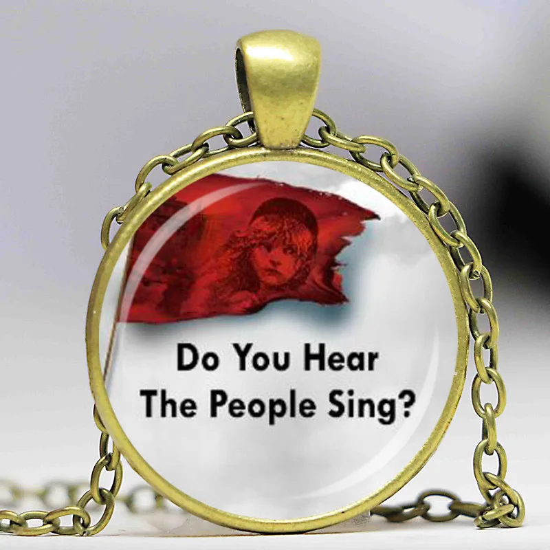 Стеклянный кулон Les Miserables Ты здесь люди одиночные ювелирные ожерелья талисманы