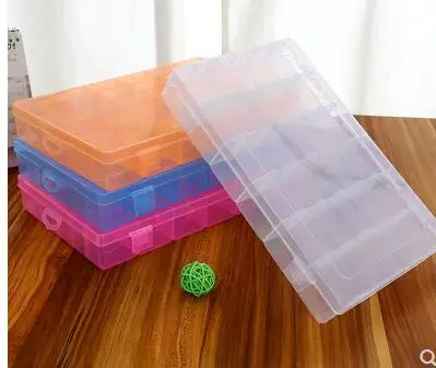 

Large 36 grid transparent plastic box jewelry beaded hardware accessories clay classification storage