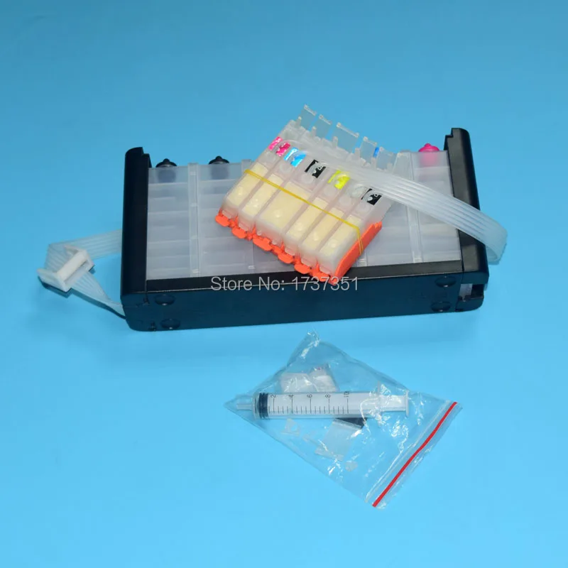 6 color PGI-170 CLI-171 Bulk ink system with ARC chip show level for canon PIXMA mg7710 printer pgi 170 cli 171 | Компьютеры и офис