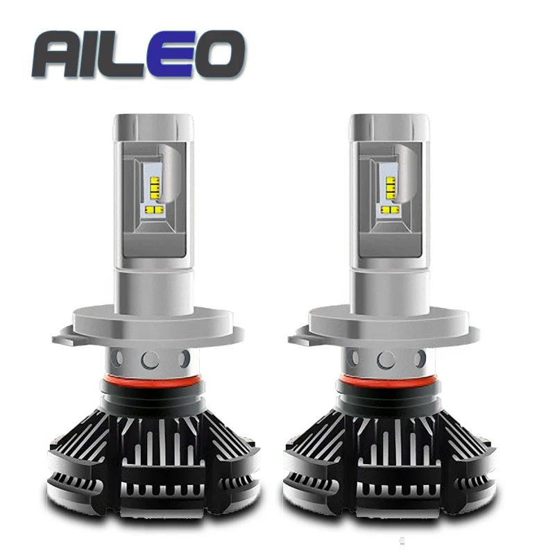 AILEO 2 Pcs Auto Headlight h4 led High Low Beam H1 H3 H7 6000LM H8 H9 H11 9005 9006 12V 24V LED Headlight Bulb Super Bright