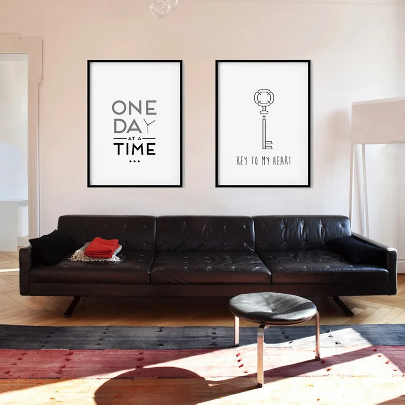 Минималистичный холст для детской росписи черно-белые постеры с принтами