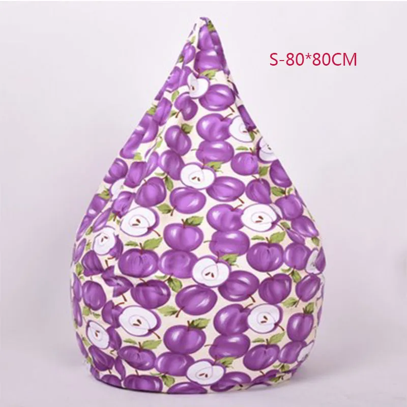 S-80X80CM Чехол для стула, сумки для фасоли, без наполнения, для дома, гостиной, дивана, кровати, ленивый, Повседневный, татами, фасоли, сумки, чехлы для стула для взрослых - Цвет: S-80X80CM