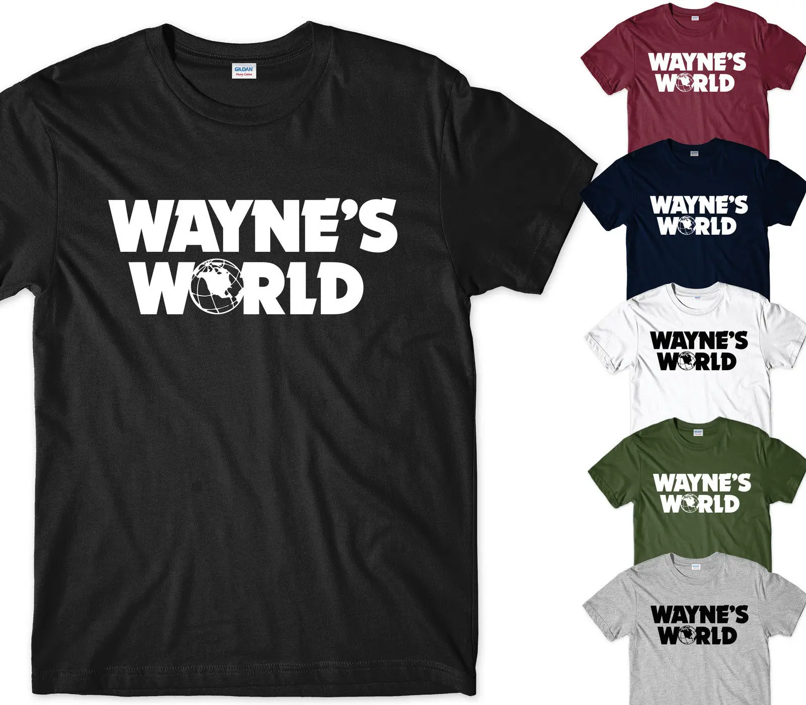 WAYNE'S WORLD/вечерние футболки на WAYNE в наличии топ футболка унисекс классические