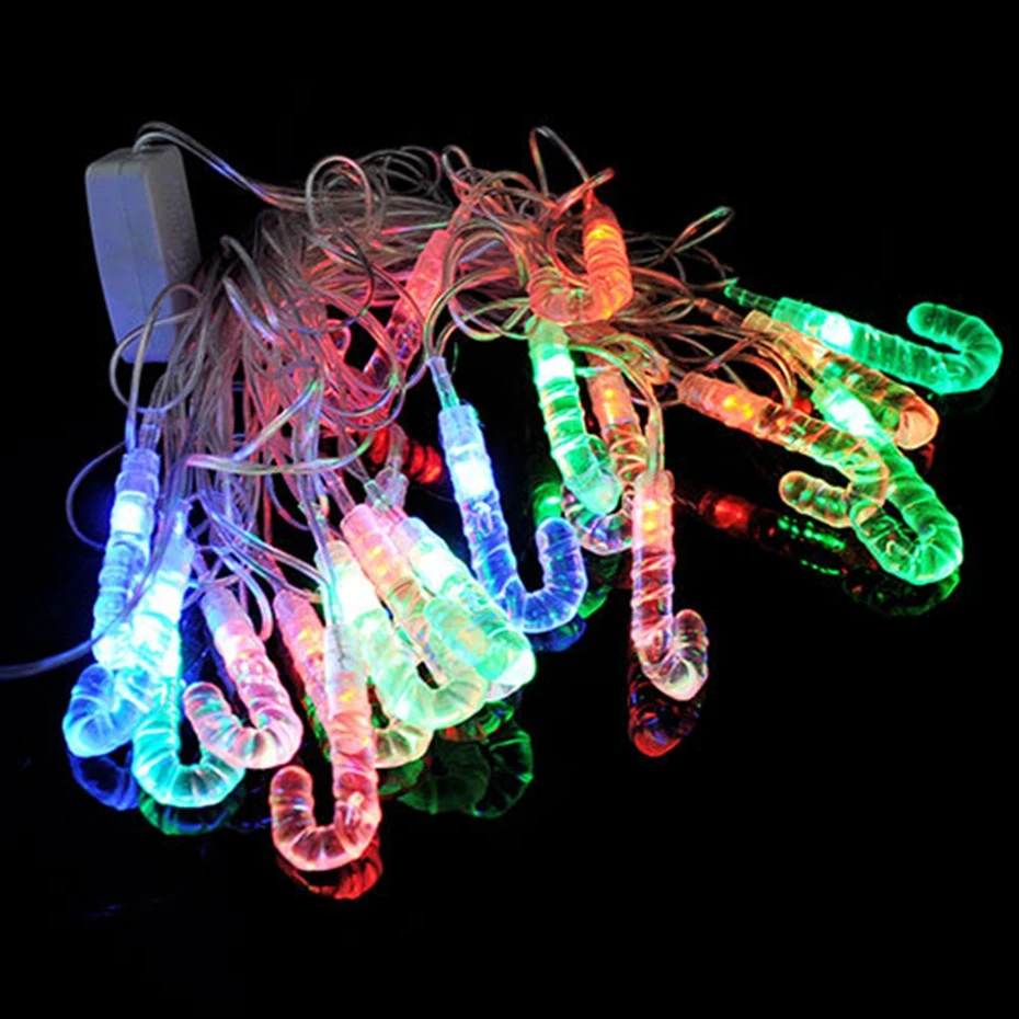 YINGTOUMAN Candy Cane лампа с европейской вилкой и американской вилкой 20LED 4 м светильник-гирлянда на Рождество, праздник, свадьбу, вечеринку, декоративный светильник ing 220 В/110 В