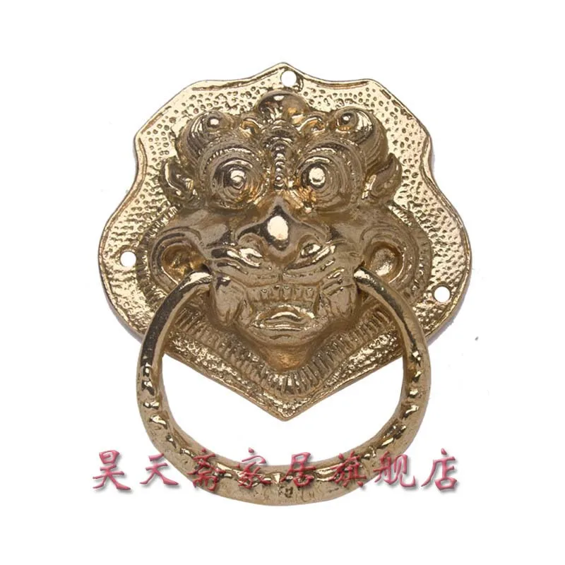 

[Haotian гетерианская] Китайская античная медная дверная ручка knocker beast первая фотосессия