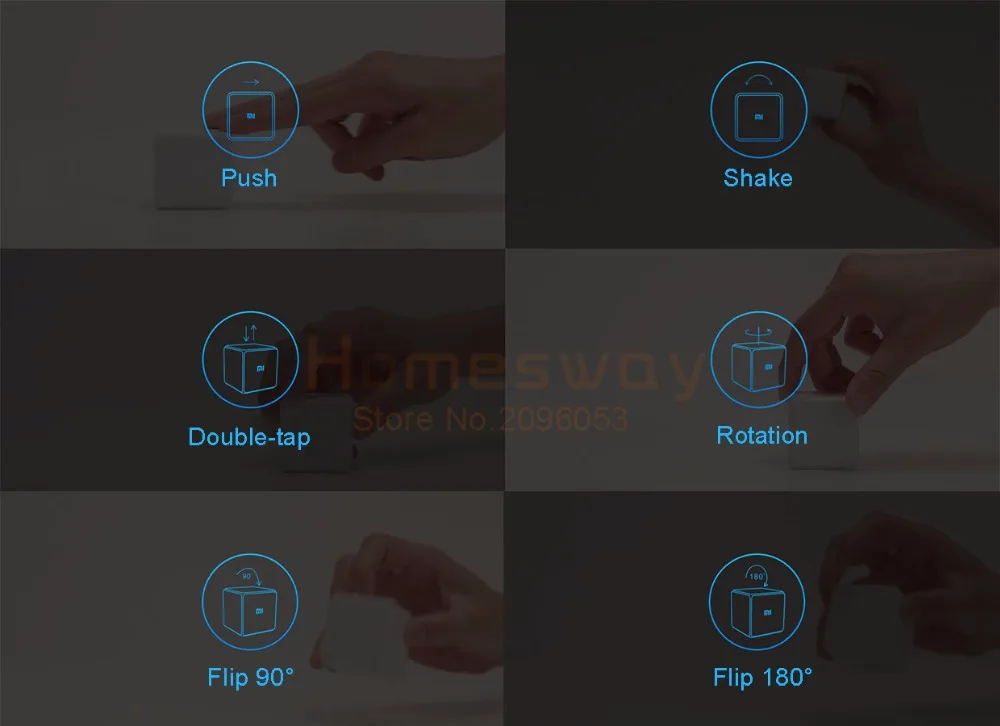 Xiaomi mi Aqara Cube контроллер Zigbee версия управляется шестью действия для Xiao mi устройства умного дома