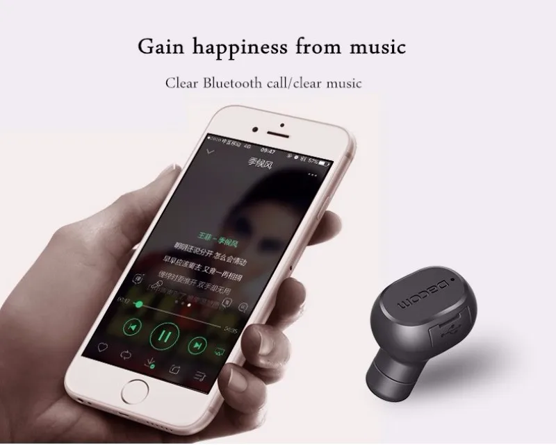 Dacom K007 Мини Bluetooth наушники Fone de ouvido легкие вкладыши Wirelss гарнитуры домашний