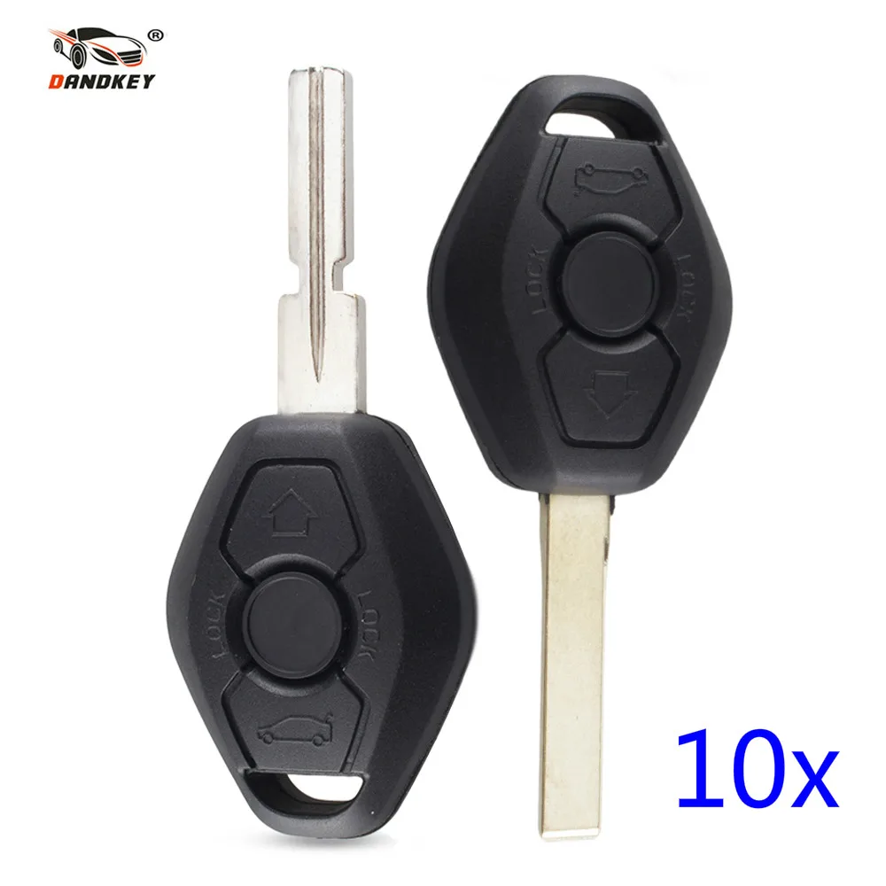 DANDKEY 10x удаленный ключевой для BMW E38 E39 E46 EWS Системы X3 X5 Z3 Z4 1/3/5 /7 серии HU92/58 лезвие