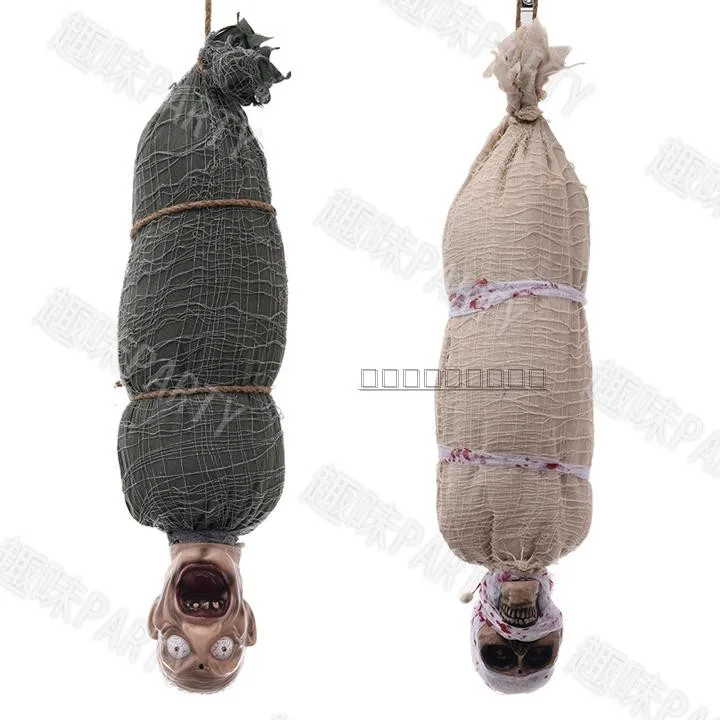 Высокое качество Хэллоуин призрак подвесная голова вниз электрическая индукция