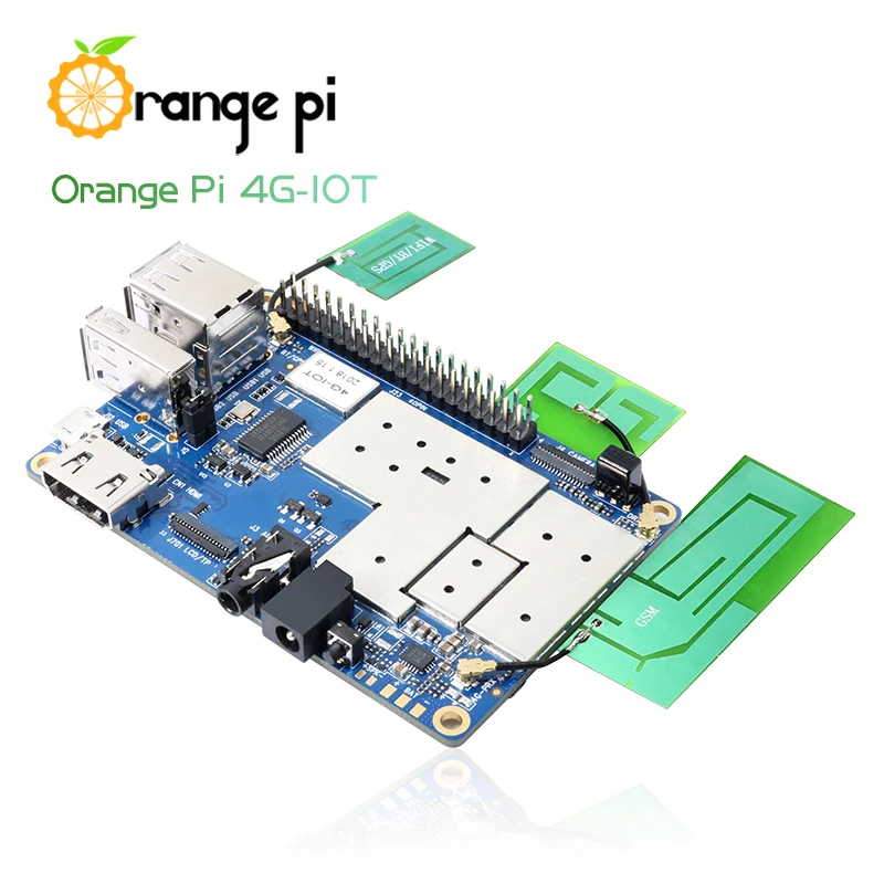 Оранжевый Pi 4G-IOT 1G Cortex-A53 8GB EMMC поддержка 4G sim-карты Bluetooth Android6.0 мини-ПК