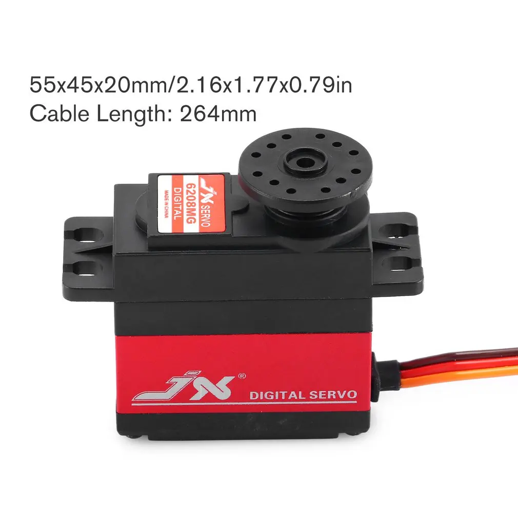 JX Servo PDI-6208MG 8kg 120 Degrees High Precision Metal Gear Digital Standard Waterproof Steering | Игрушки и хобби