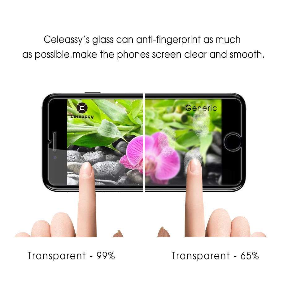 2 Упак. Оригинальное высококачественное закаленное стекло celestassy 2.5D 9H для iPhone 5 5S SE
