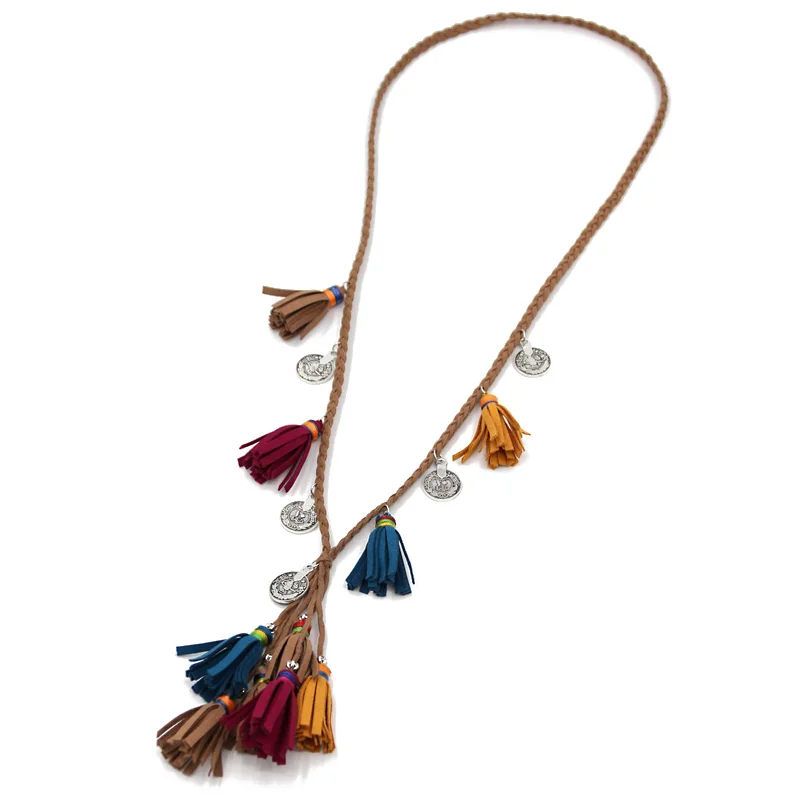 VONNOR ювелирное изделие женское массивное ожерелье плетеная веревка подвеска с