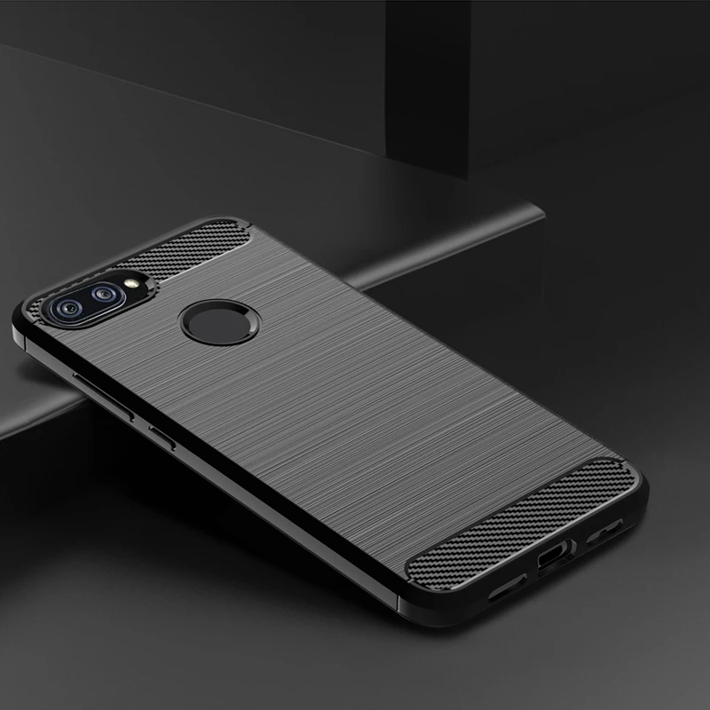 Olege чехол для XiaoMi 8 Lite из углеродного волокна матовый Силиконовый полной защиты Mi
