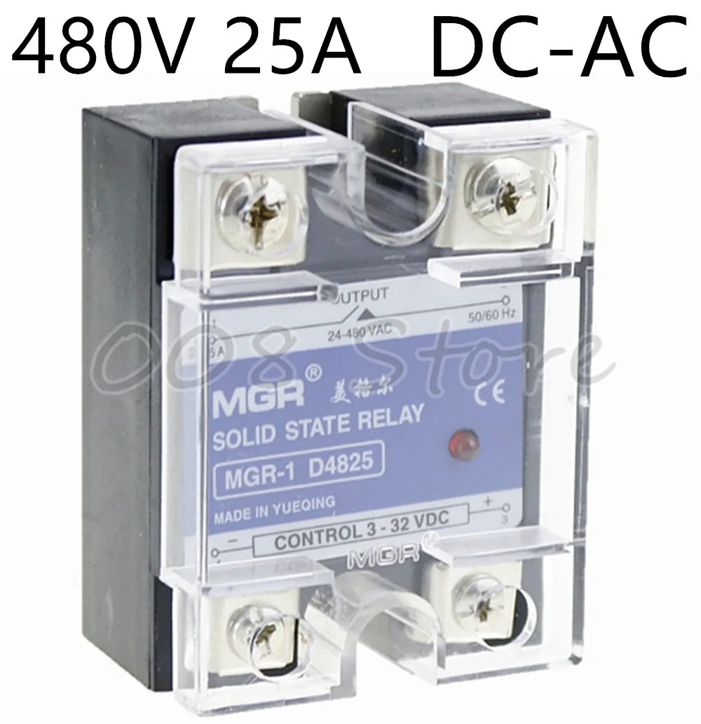 Магер SSR 25A 480V DC AC твердотельное реле качество Товары MGR 1 D4825|solid state relay|state relayssr 25a |