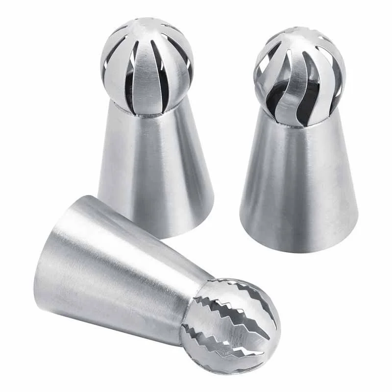 

304 Stainless Steel Butter Cream Flower Icing Piping Nozzles Cake Decor Pastry Tube Decoration Cake Mold Kitchen Baking Gadgets