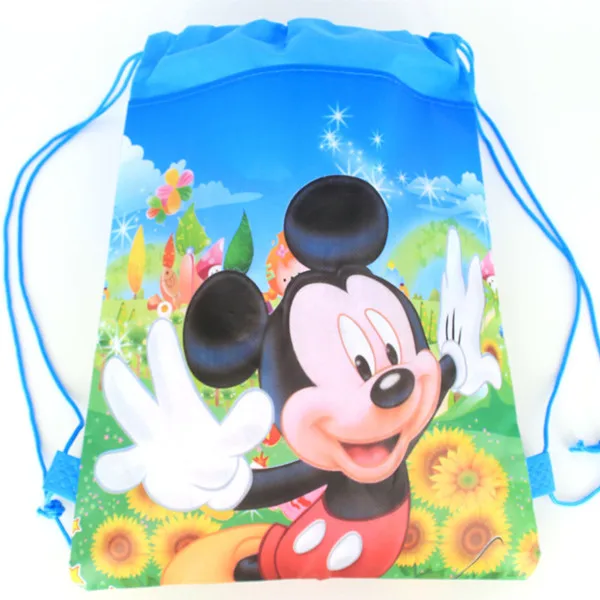 Mickey 4 15 шт./лот, рюкзак из нетканого материала с рисунком героев мультфильма «Холодное сердце», «Минни», «Микки Маус», «Дисней», «Принцесса Моана» - Цвет: Mickey 4