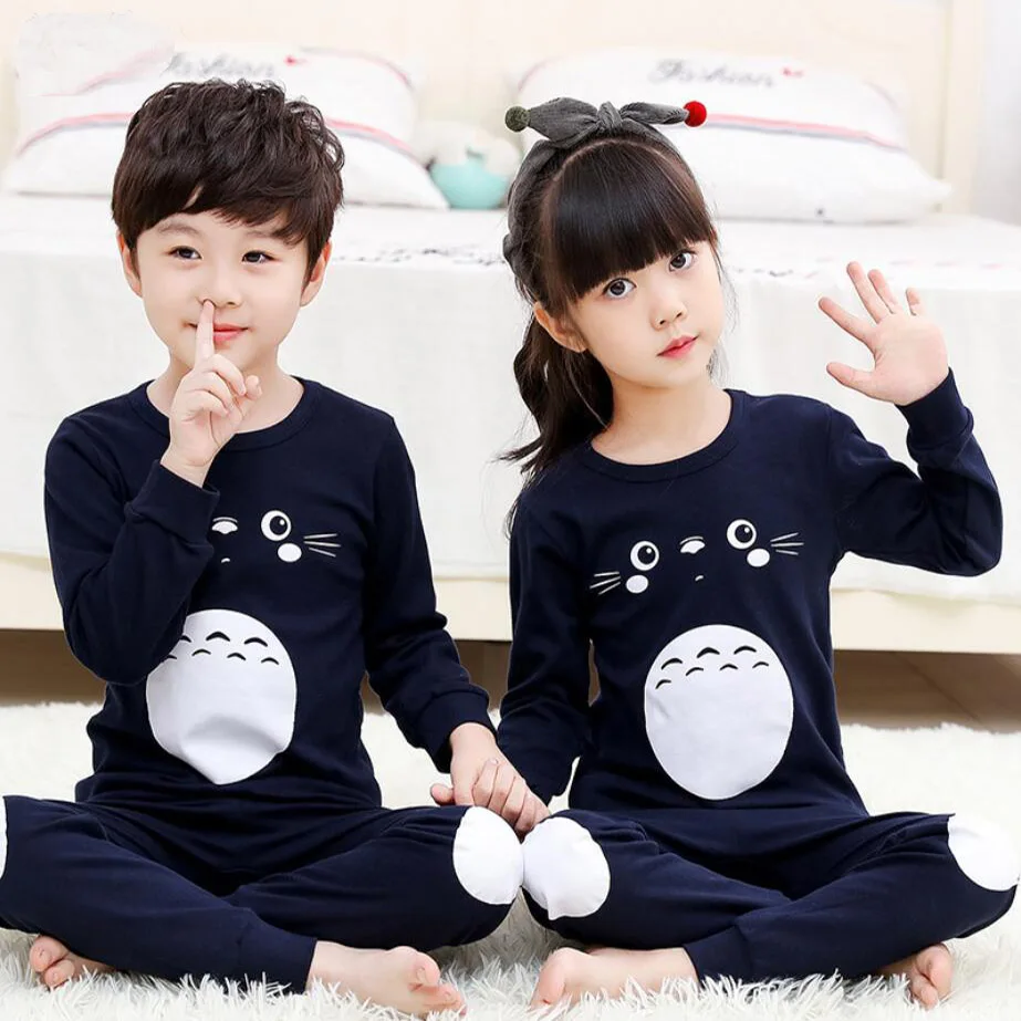 Y-21 Autumn Winter Kids Pajamas Sets Baby Girl Clothes Boys Pyjamas Girls Pijamas Baby Sleepwear Children's Long Sleeve T-shirt+Pants - Цвет: Y-21