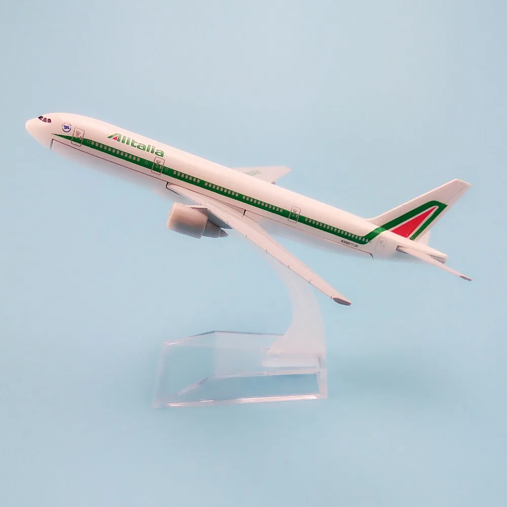 Модель самолета 16 см итальянская модель Alitalia B777 200 Airlines Boeing 777 Airways с