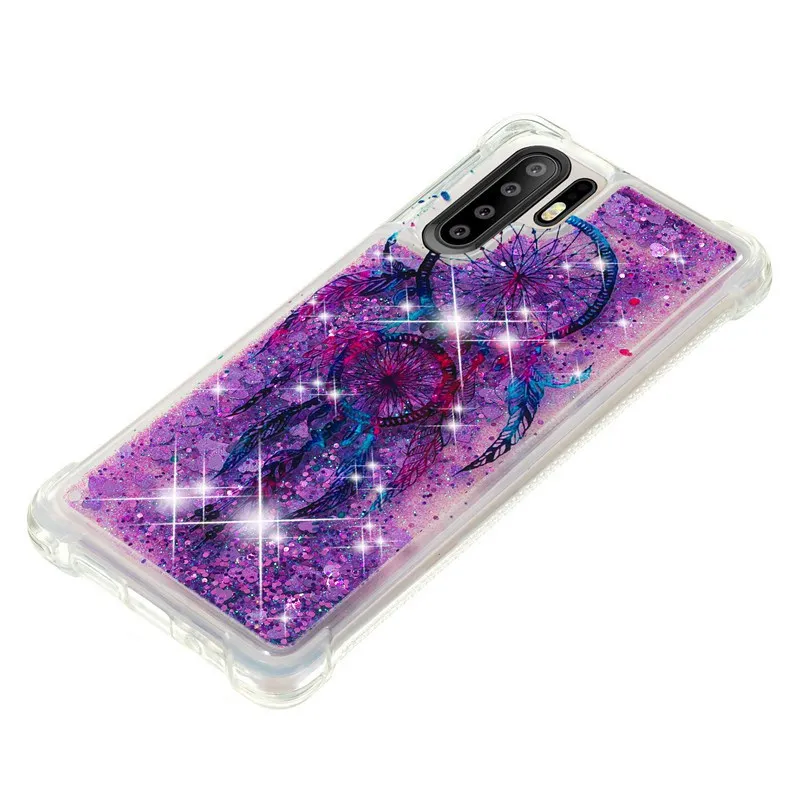 Phone Case For Huawei P30 Pro P20 Lite P Smart P8 2017 Glitter Shine Shockproof Quicksand Back Cover Lovely TPU Soft |