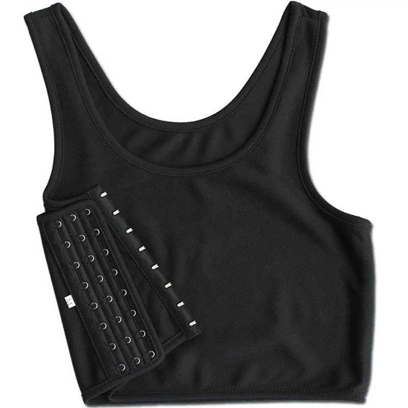 Женская одежда Летние Женские однотонные топы без рукавов с пряжкой на груди