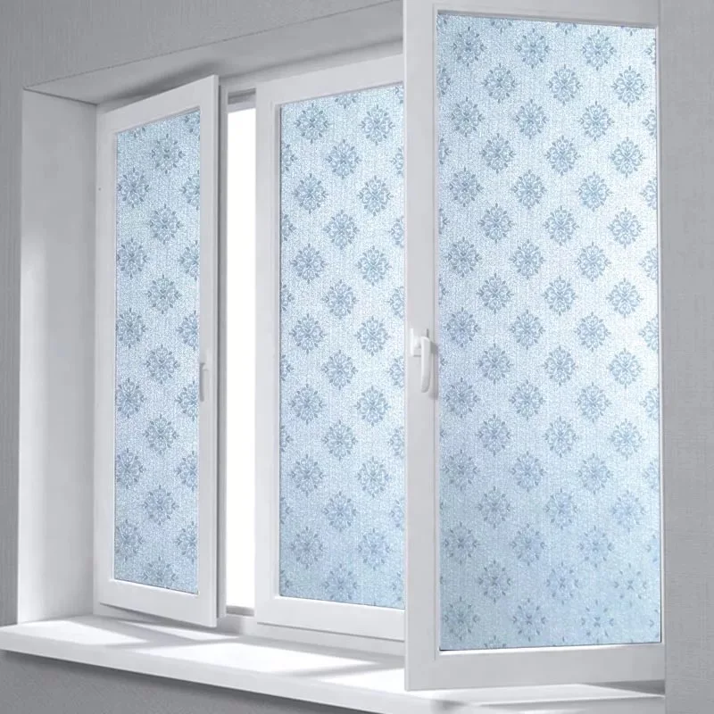 

Static Privacy Window film glass sticker Frosted Opaque stained office Home foil Self-Adhesive Decorative PVC film for furniture