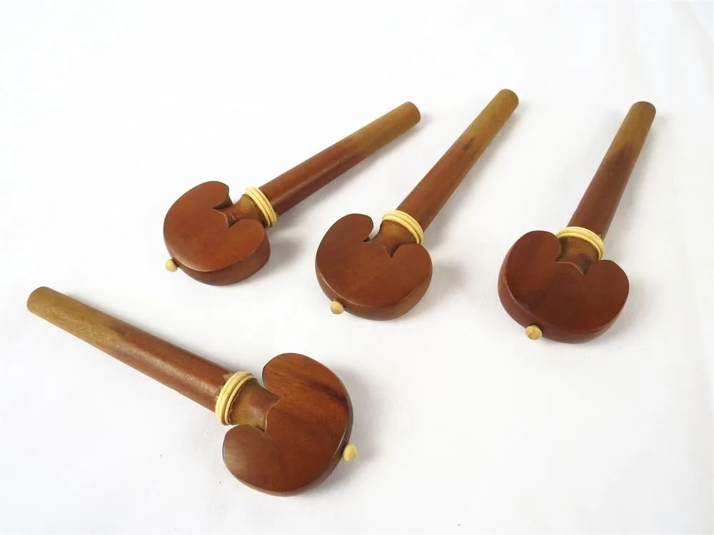 

Cello part,1sets High quality (4pcs) cello pegs natural Jujube wood