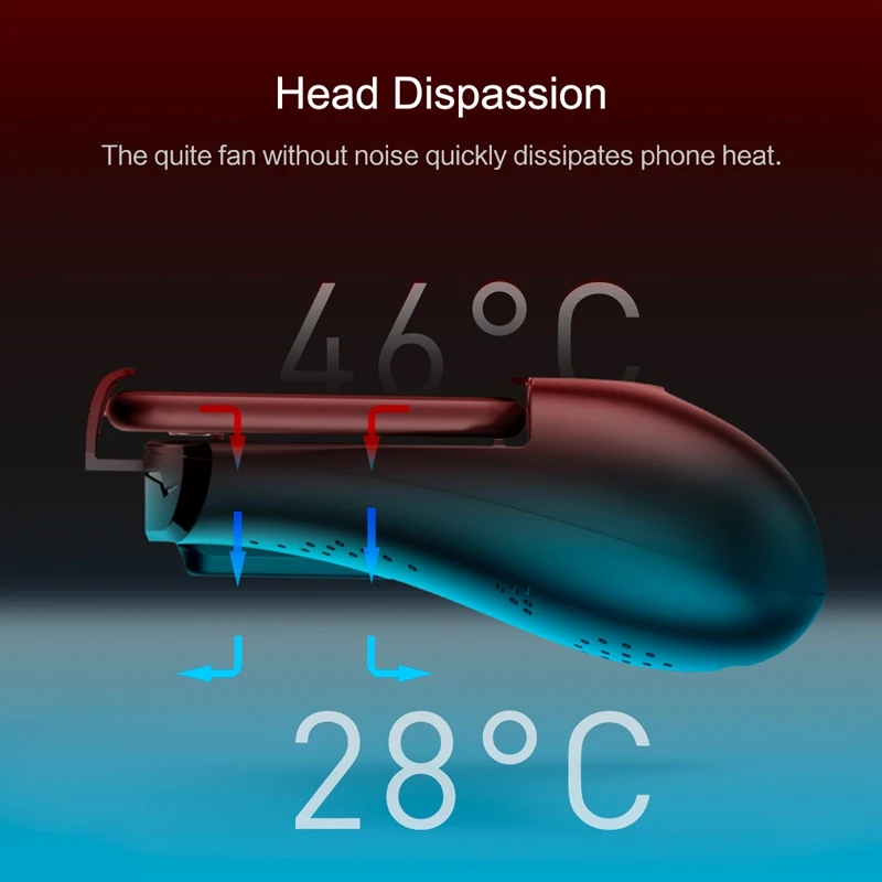 Ручной держатель хвостовика для телефона ROCK охлаждающий излучающий мобильный